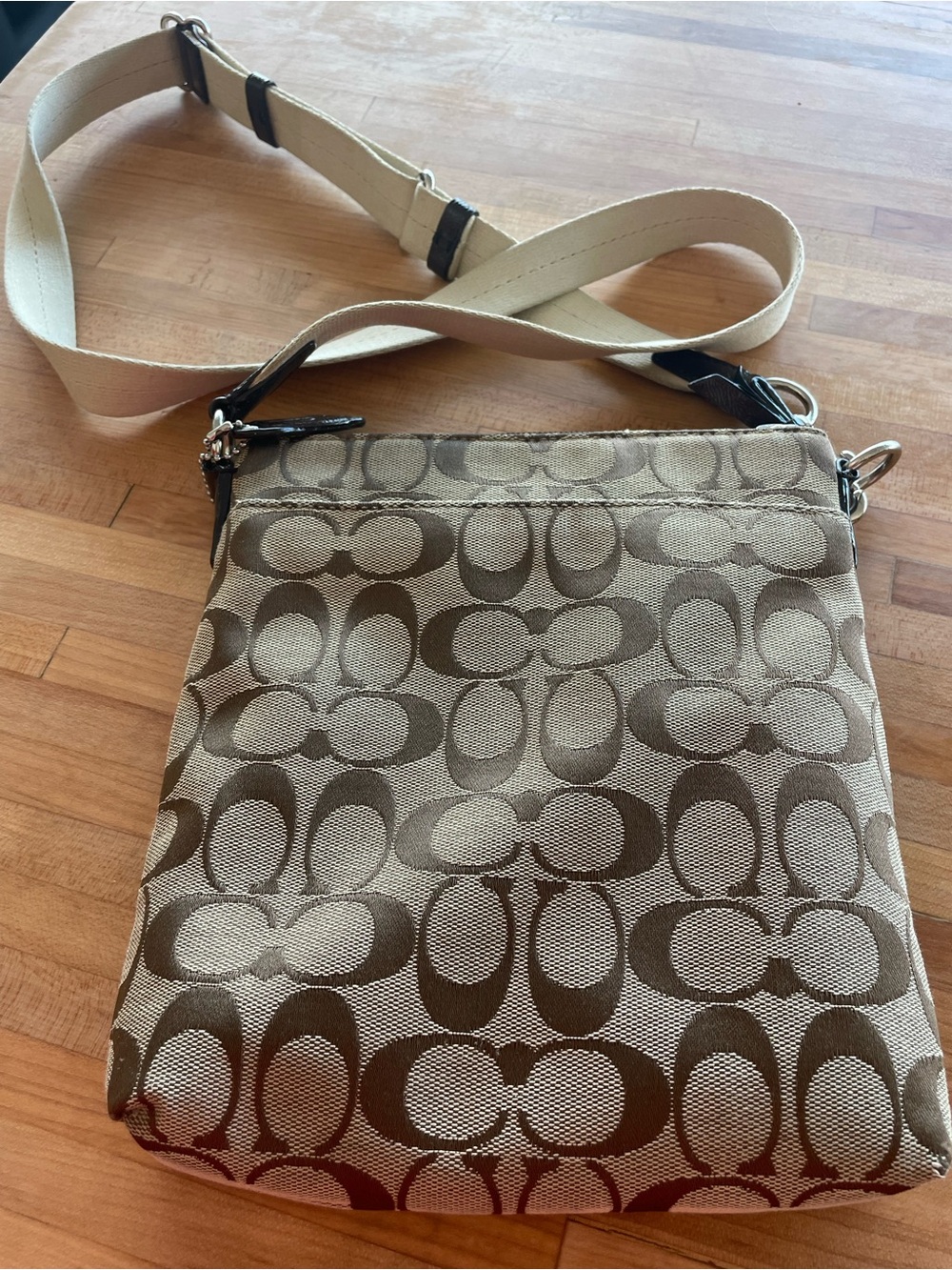 Coach Heritage Stripe Swingpack Crossbody Bag - Picture 3 of 10